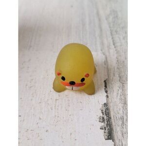 Rubber mini yellow‎ Beaver bucktooth toy squishy figure